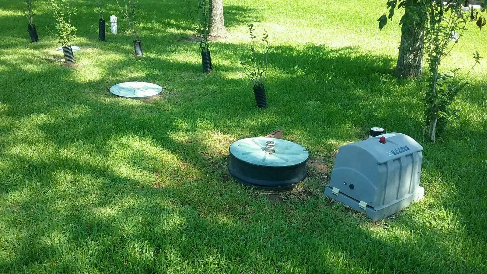 Aerobic septic system control unit